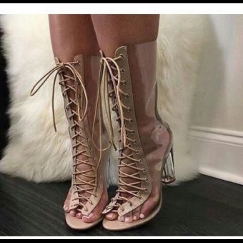 Cape Robbins Lace Up High Heels